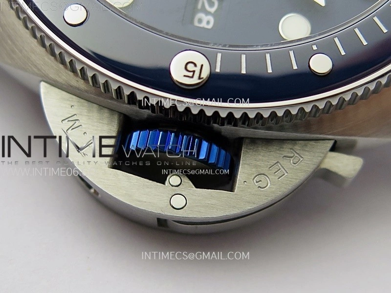 PAM1289 Y TTF Best Edition Blue Dial on Blue Leather Strap P.900 Clone